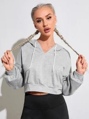 Cobra Cropped Drop-Shoulder Hoodie
