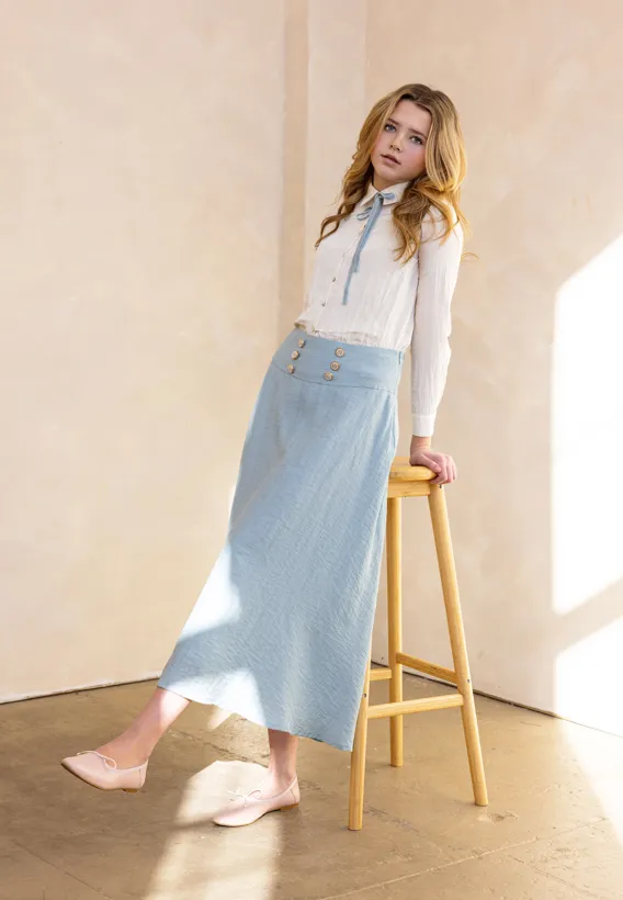 Coco Blanc High Waisted Skirt