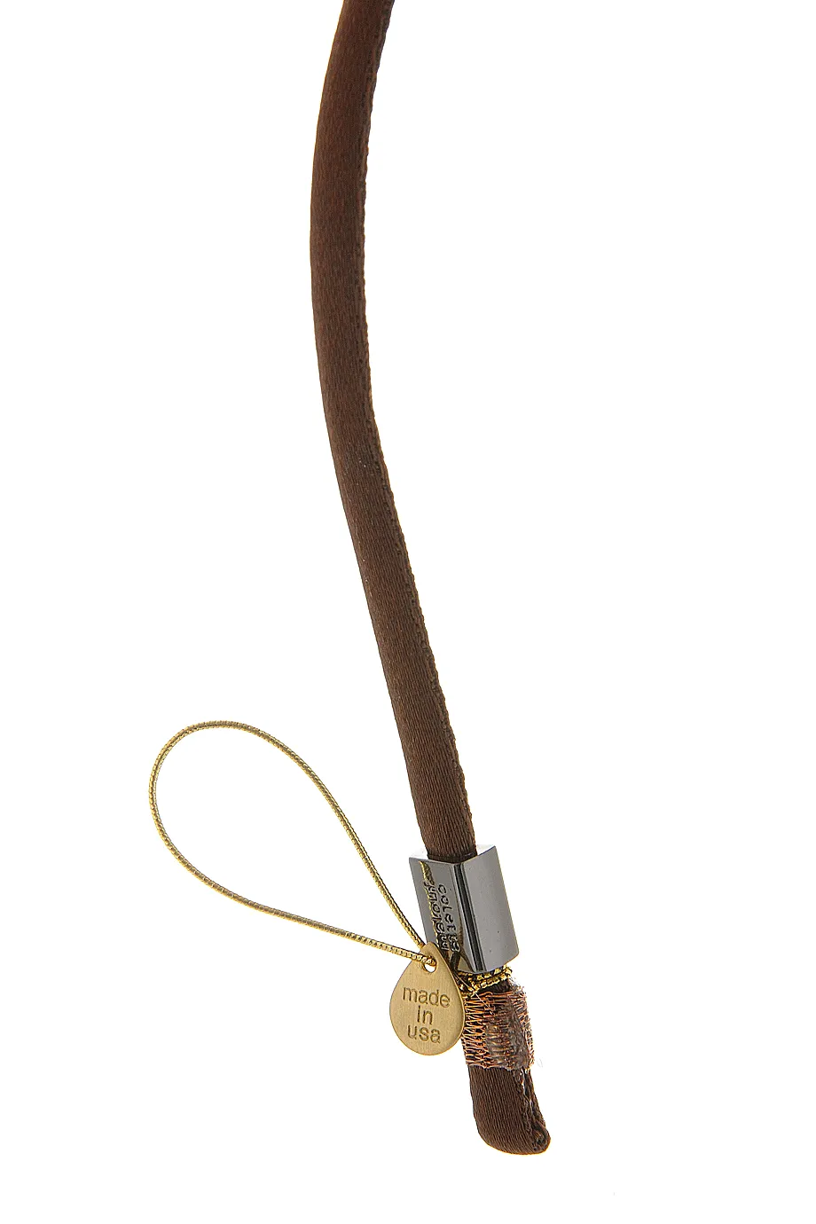 COLETTE MALOUF CRESCENT Burned Gold Metal Net Headband