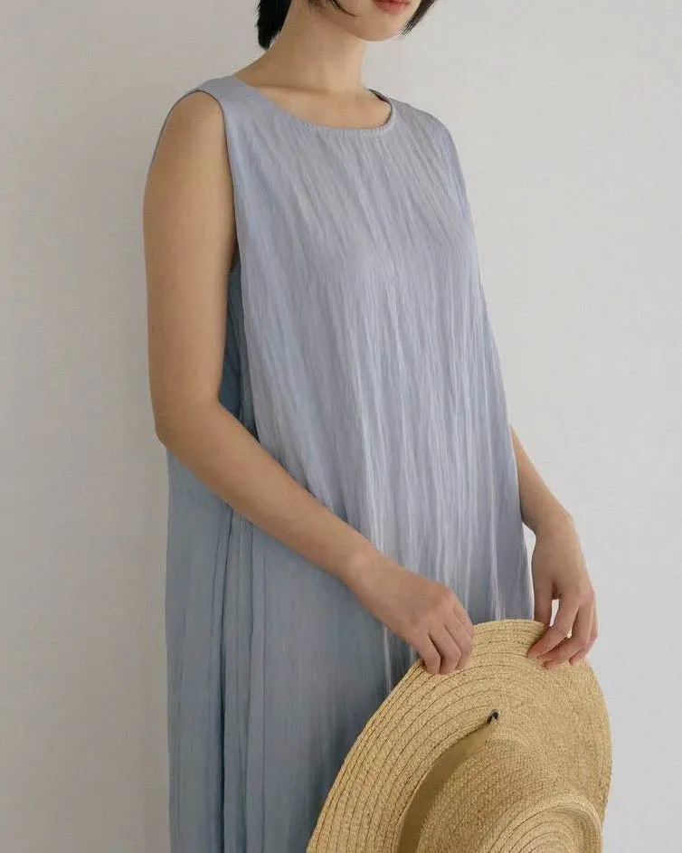 COLUMN DRESS LILAC