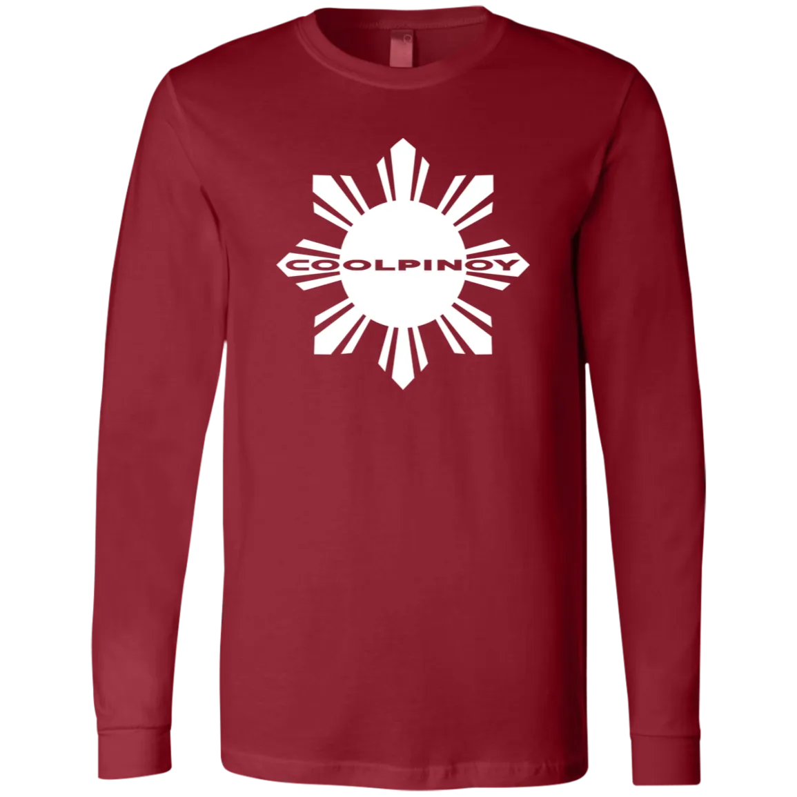 CoolPinoy Mid White Unisex Jersey Long Sleeve T-Shirt