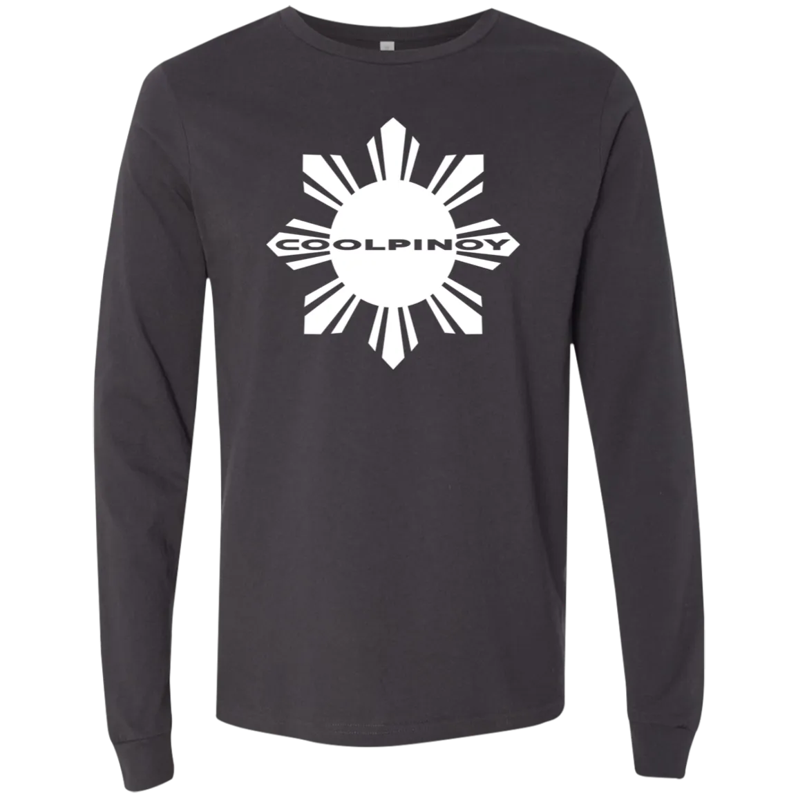 CoolPinoy Mid White Unisex Jersey Long Sleeve T-Shirt