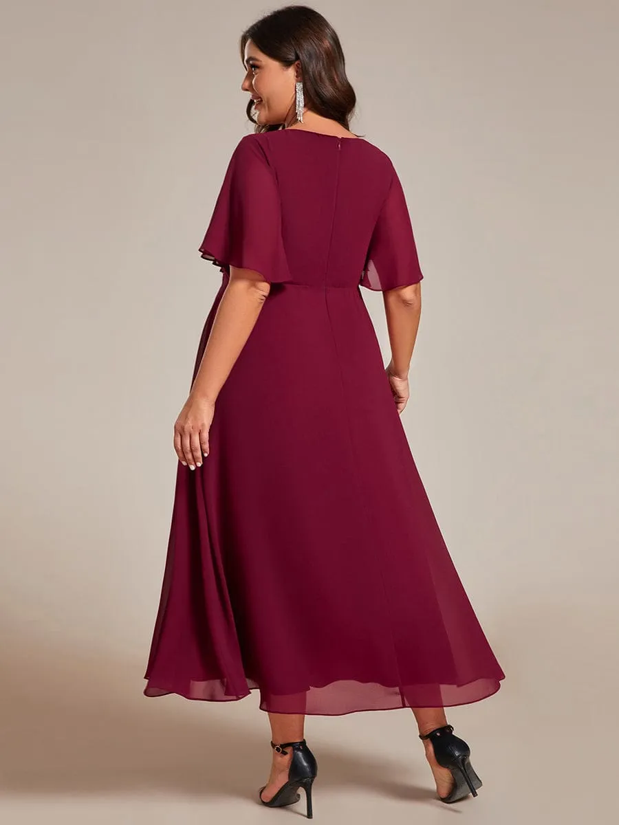 Corrieanne burgundy Mother of the bride/groom dress Express NZ wide