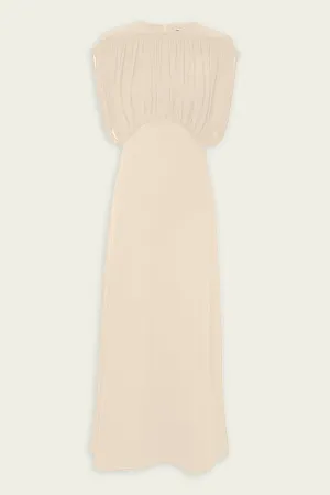 Crush Bias Midi Dress in Cream