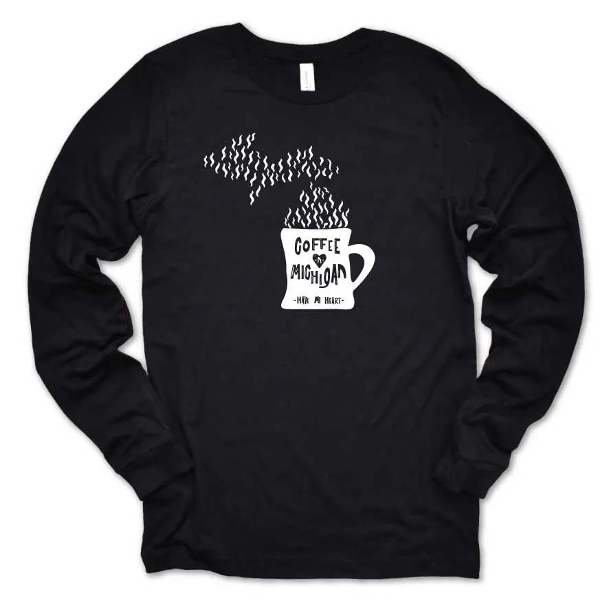 Cup of Michigan long sleeve tee
