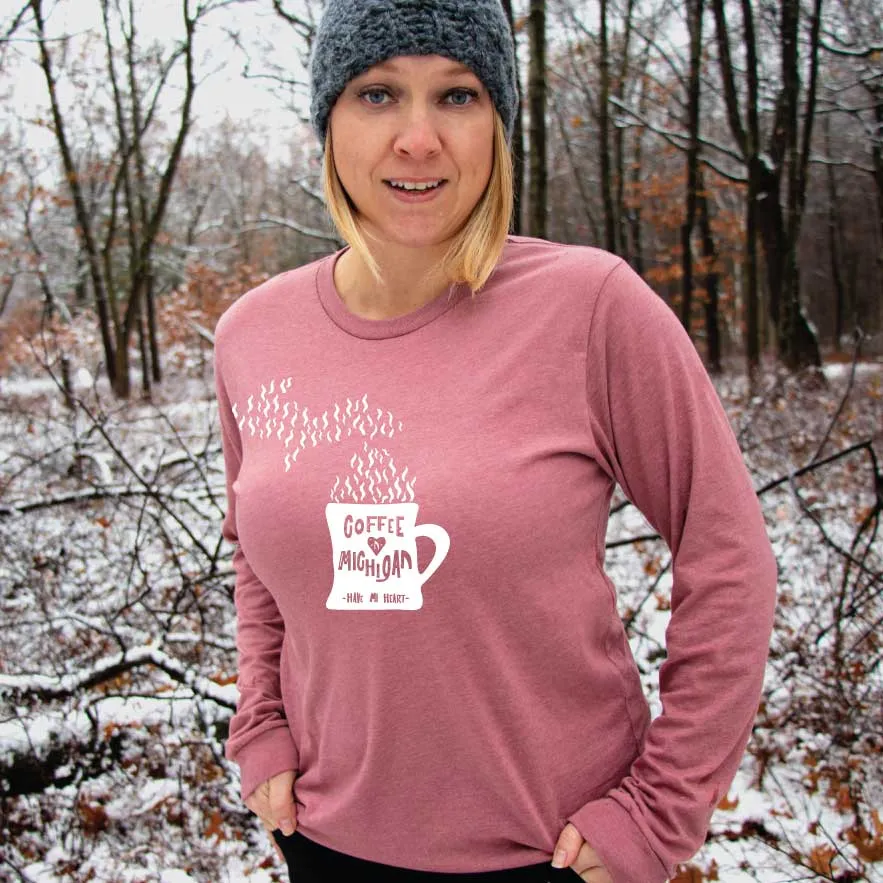 Cup of Michigan long sleeve tee