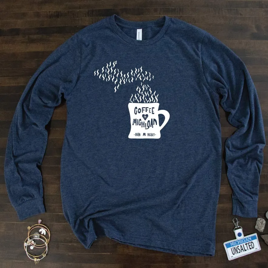 Cup of Michigan long sleeve tee