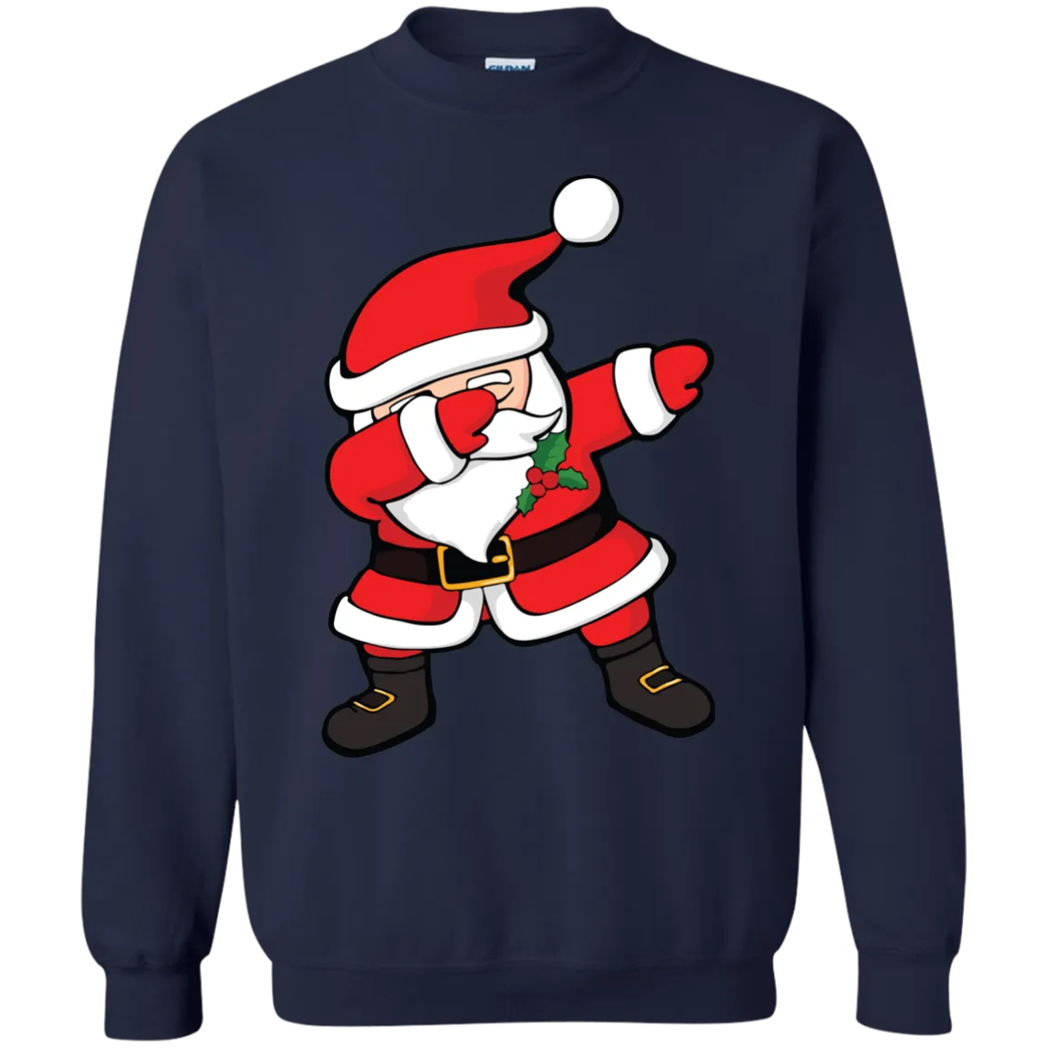 Dabbing Santa Claus Christmas Dab Shirt, Long Sleeve