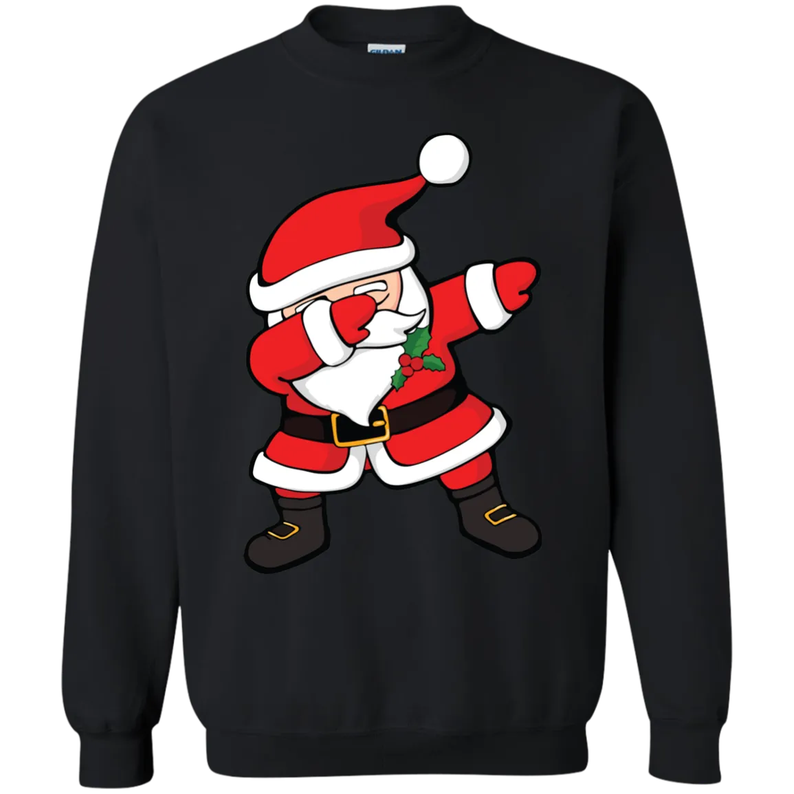 Dabbing Santa Claus Christmas Dab Shirt, Long Sleeve