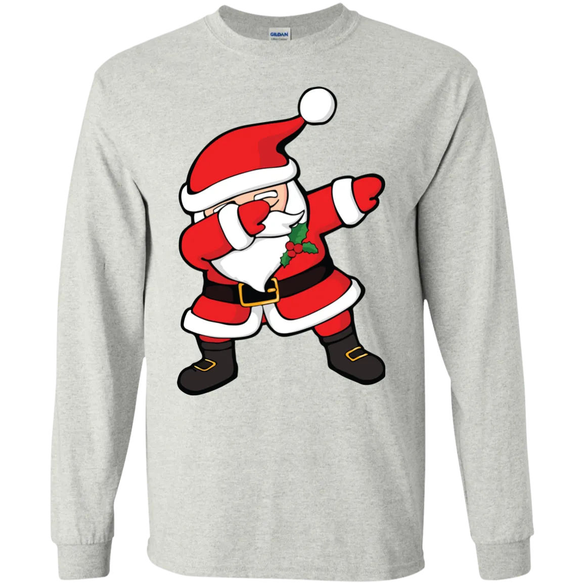 Dabbing Santa Claus Christmas Dab Shirt, Long Sleeve
