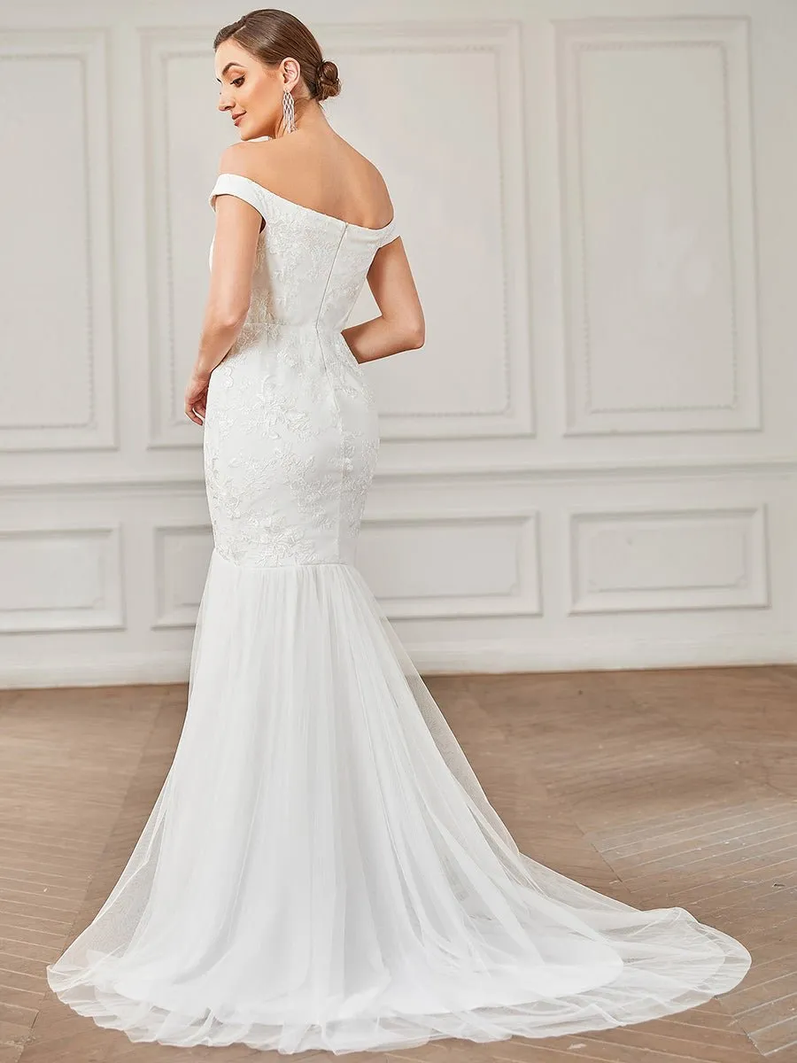 Daria trumpet wedding dress with embroidery in ivory s8 Express NZ wide