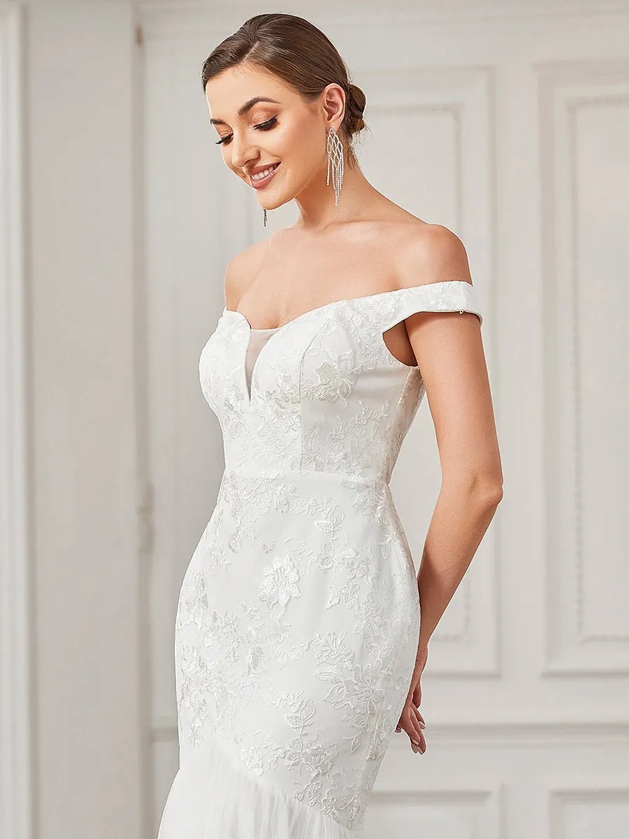 Daria trumpet wedding dress with embroidery in ivory s8 Express NZ wide