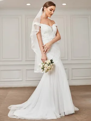 Daria trumpet wedding dress with embroidery in ivory s8 Express NZ wide