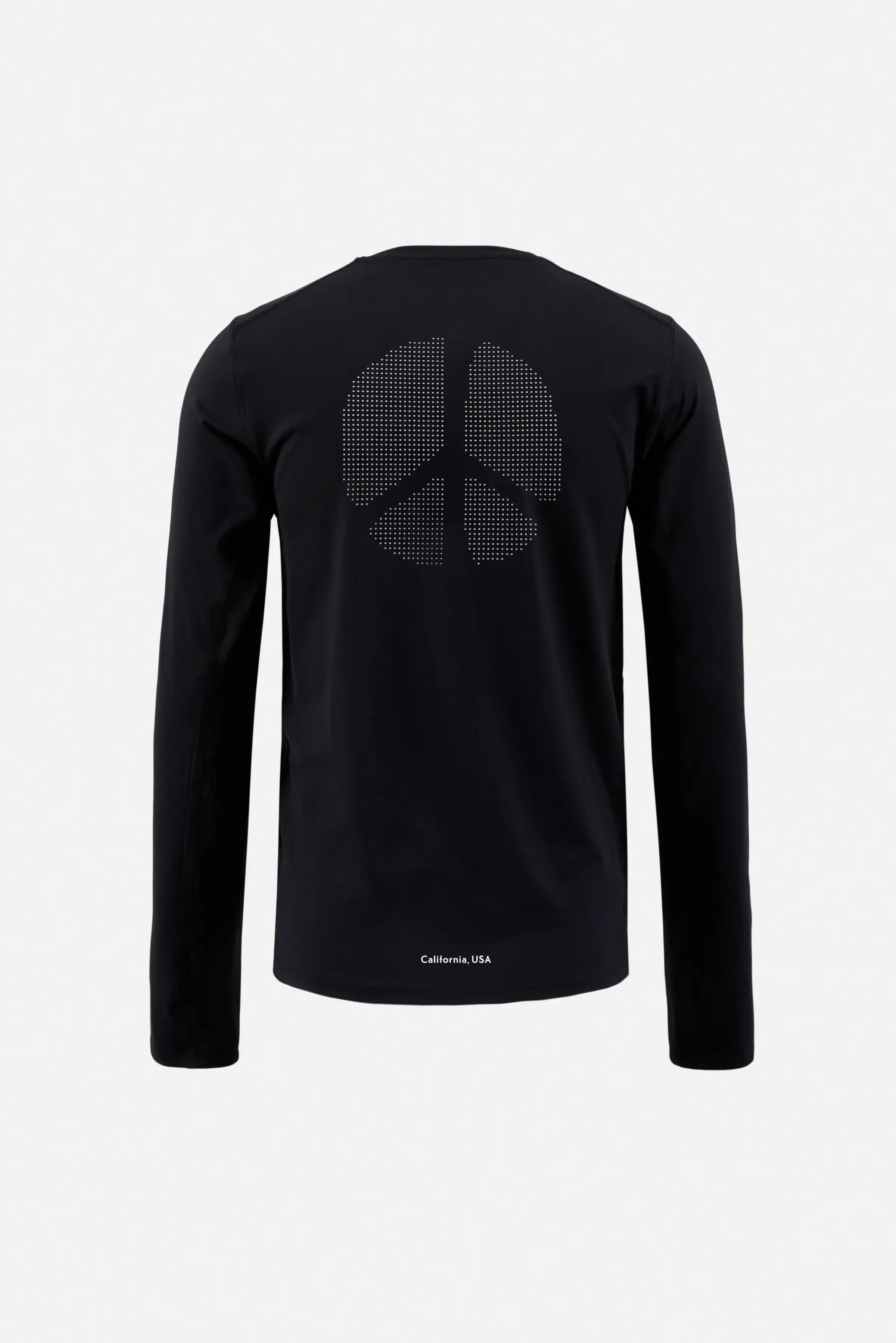 District Vision Aloe Long Sleeve T-Shirt - Black Wordmark