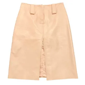 DKNY womens blush leather pencil skirt size 2 - jacket available too