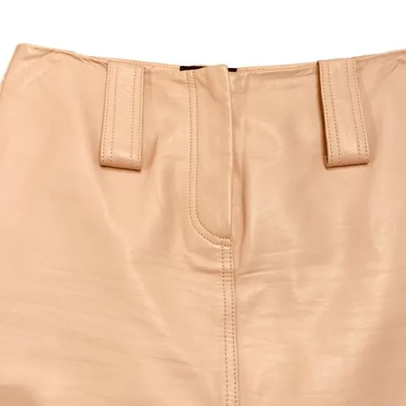 DKNY womens blush leather pencil skirt size 2 - jacket available too
