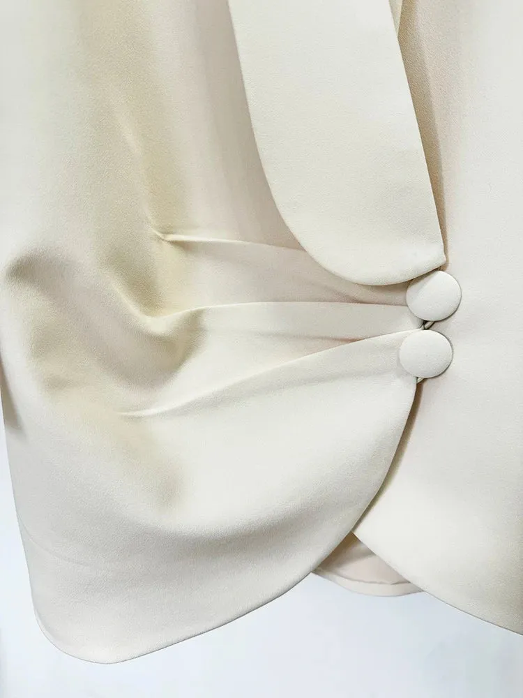 Draped Blazer Dress