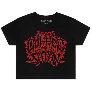 Drink Coffee Hail Satan - Crop Top