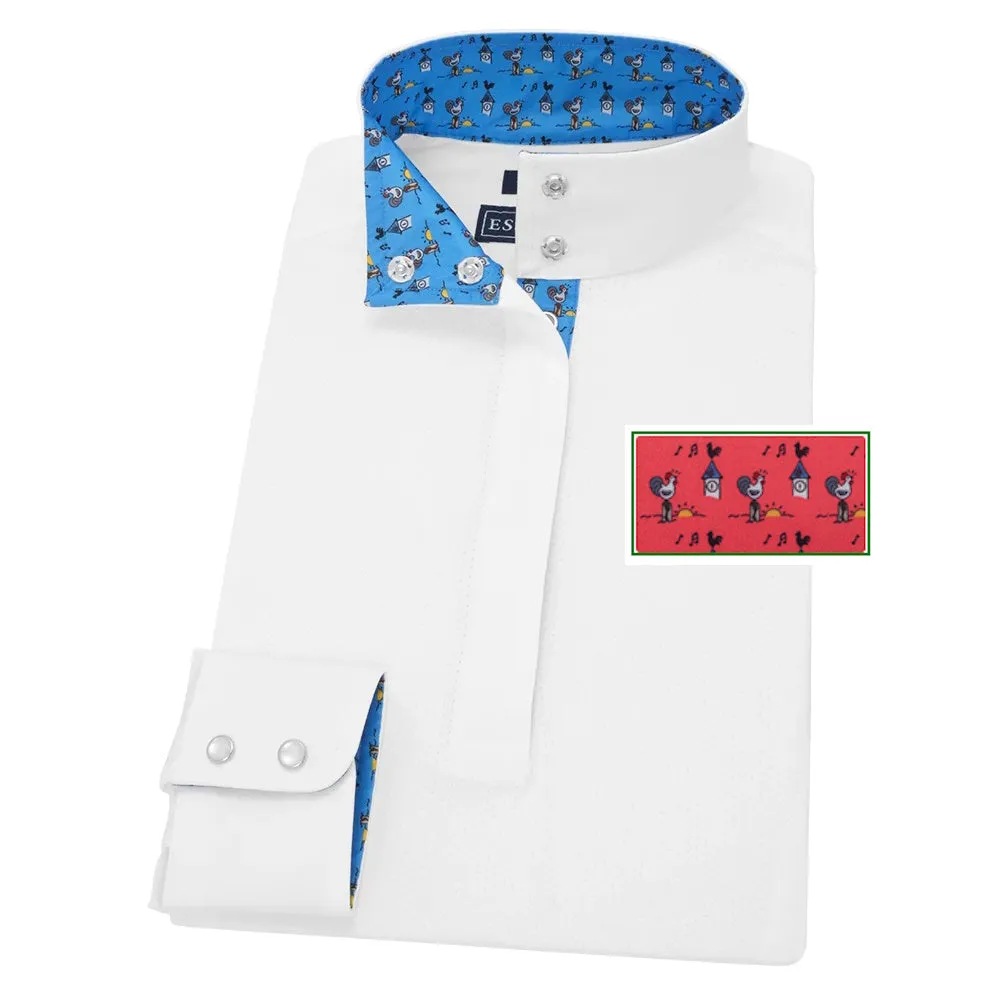 Essex Classics Ladies Cock-a-Doodle-Do Talent Yarn Straight Collar Show Shirt