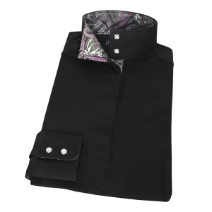 Essex Classics Ladies Paisley “Dusk” Black Jumper Performance Show Shirt