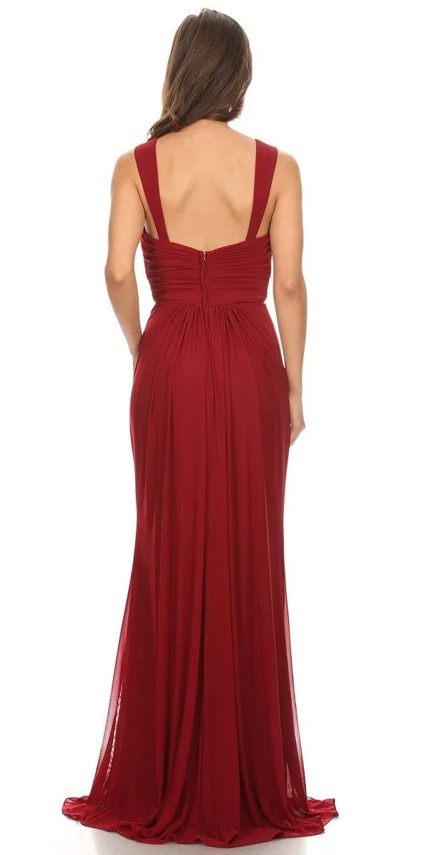 Eureka 3440 Ruched Sweetheart Neckline Long Dress