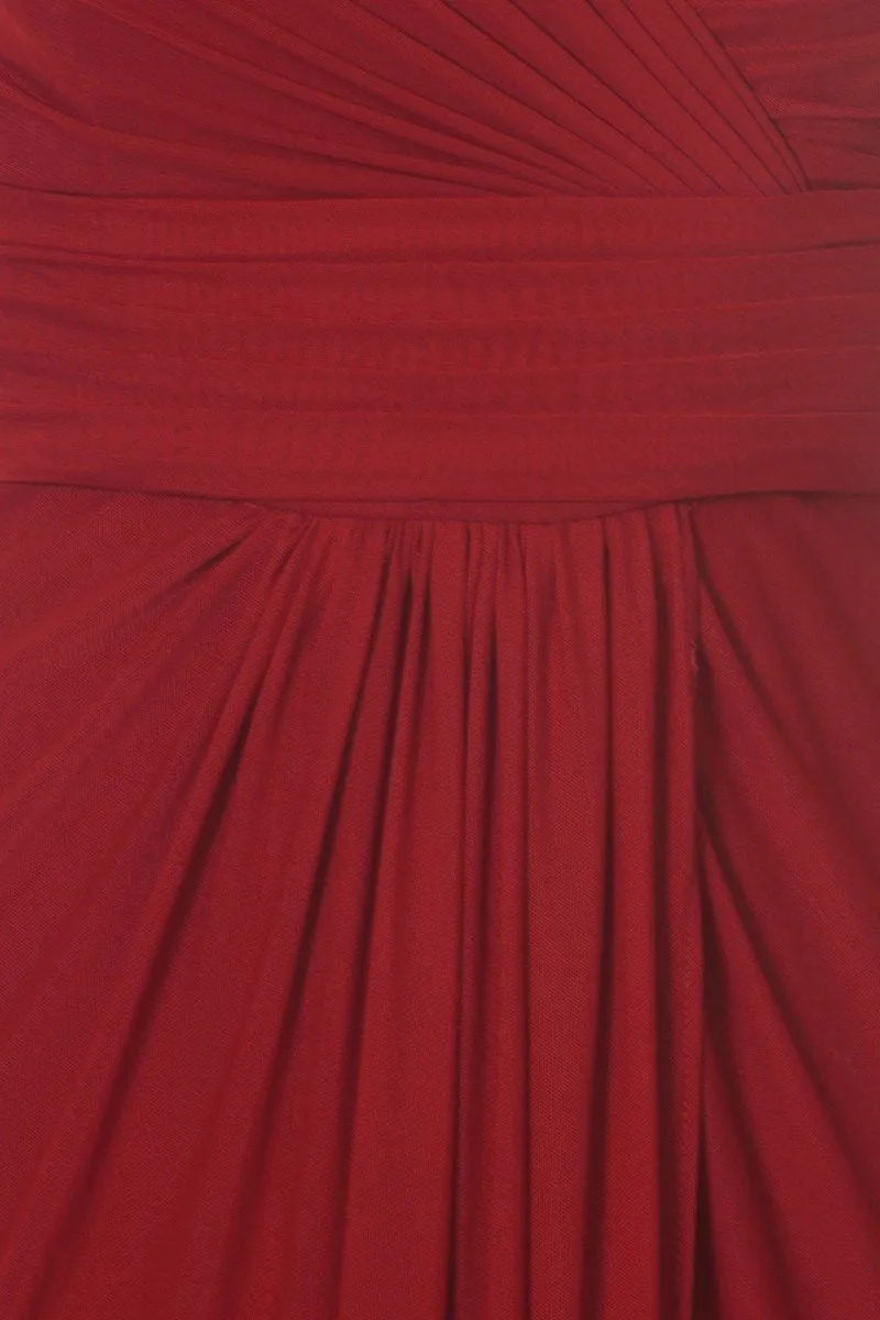 Eureka 3440 Ruched Sweetheart Neckline Long Dress
