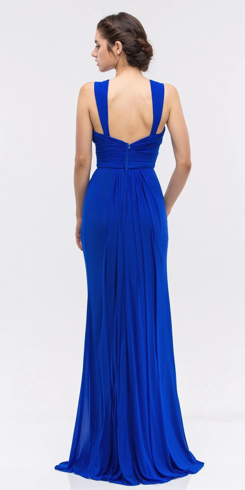Eureka 3440 Ruched Sweetheart Neckline Long Dress