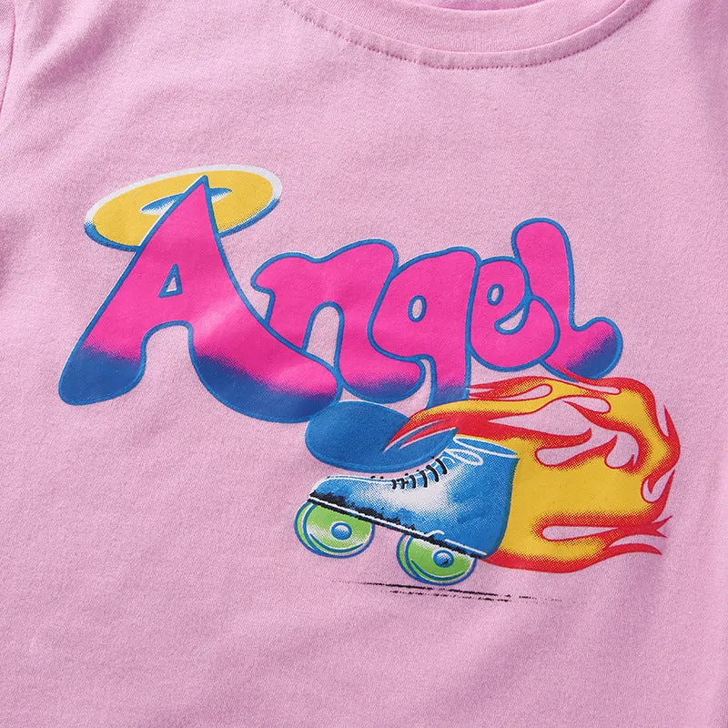 [@exceedaesthetic ] "ANGEL" CROP TOP K072302