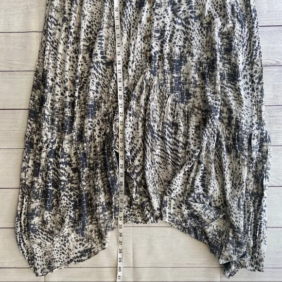 EXPRESS High Waisted Animal Print Maxi Skirt