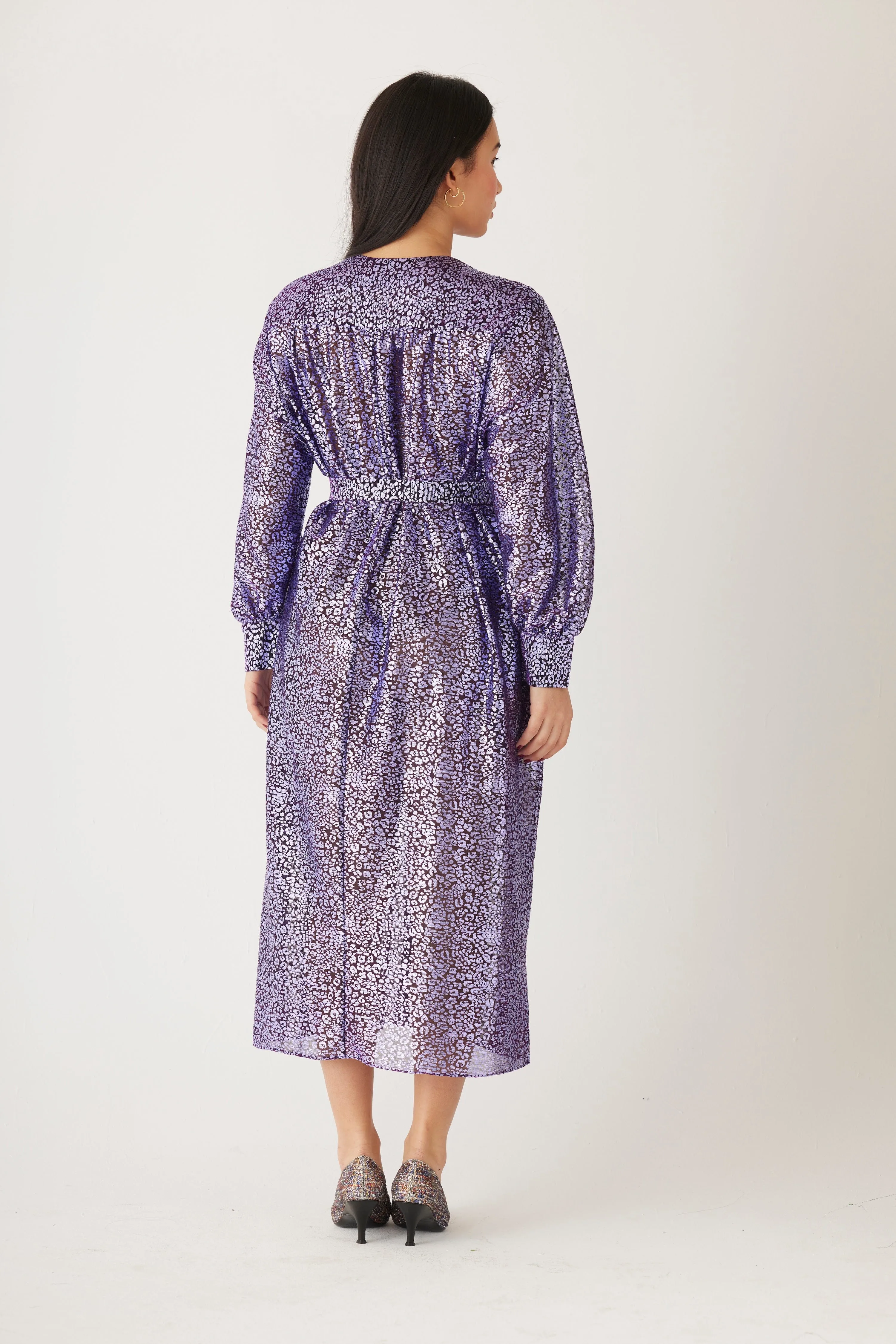 Farrah Dress in Metallic