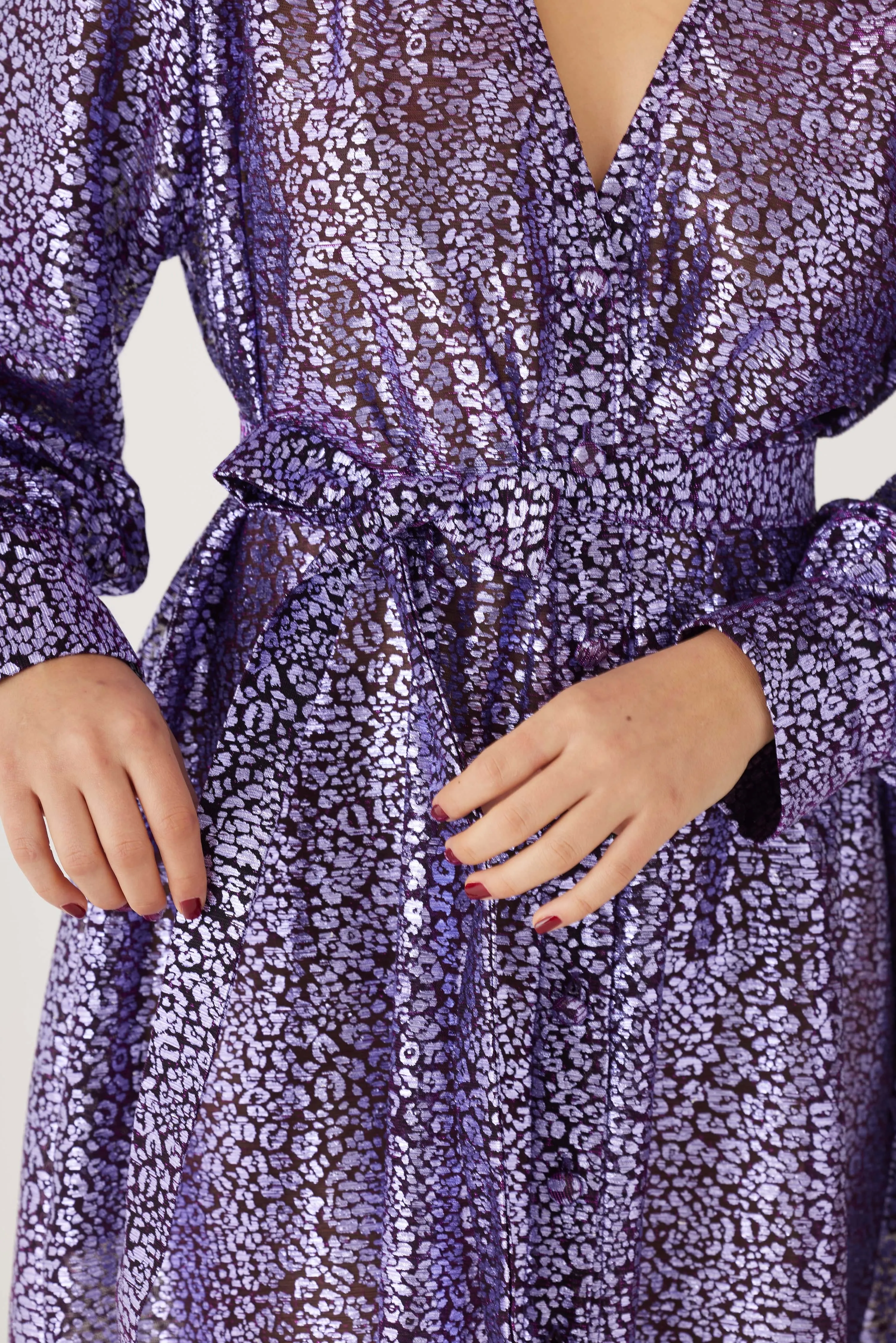 Farrah Dress in Metallic