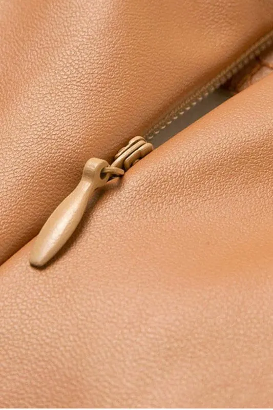 Fashionably Late Skirt - TAN