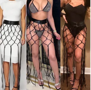 Faux Leather Skirt/Belt