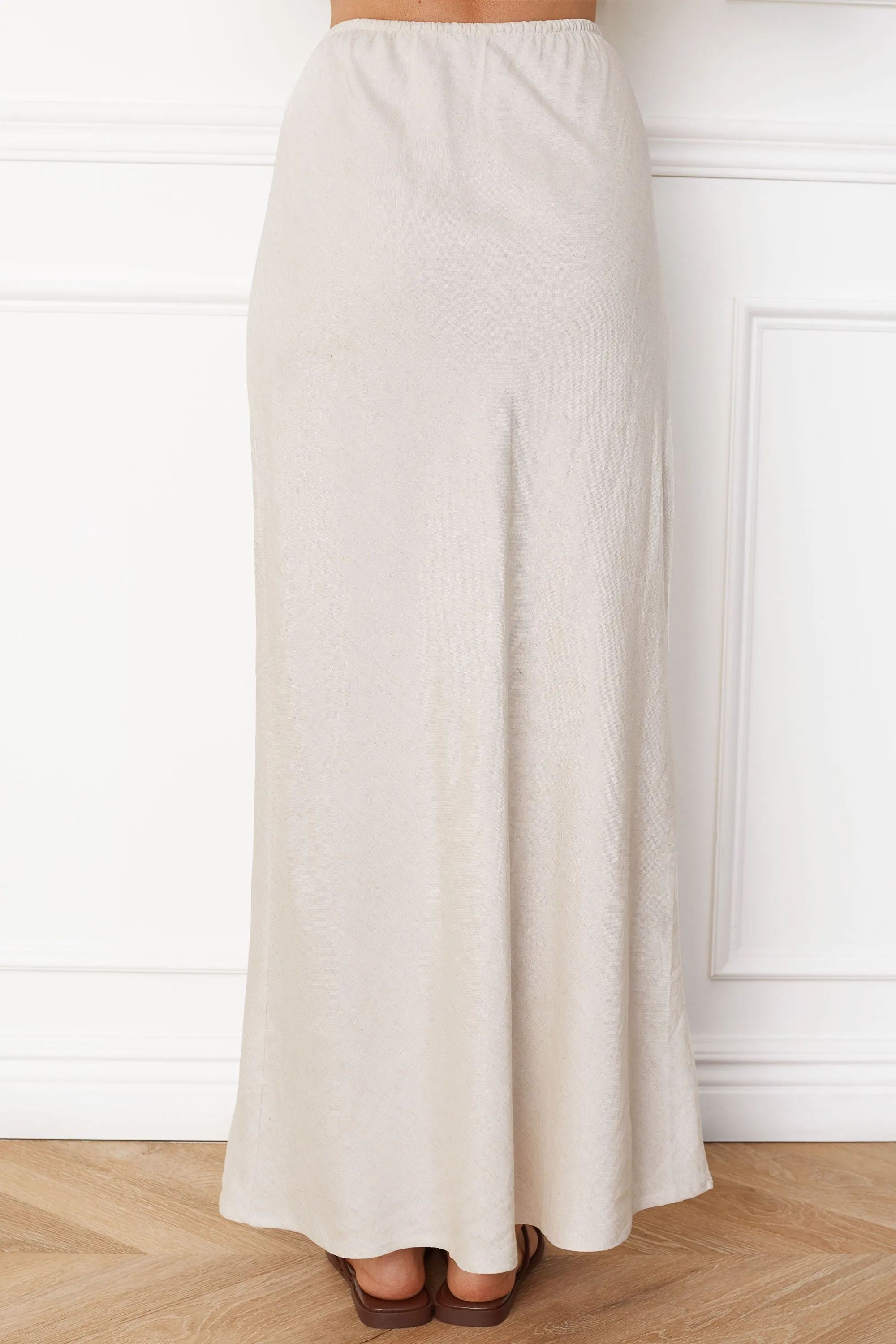 Felix Natural High Waisted Maxi Skirt