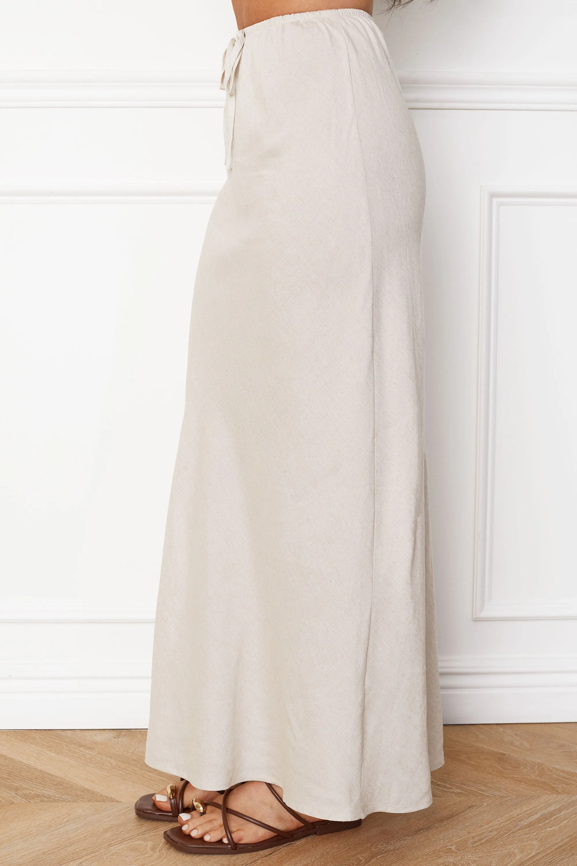 Felix Natural High Waisted Maxi Skirt