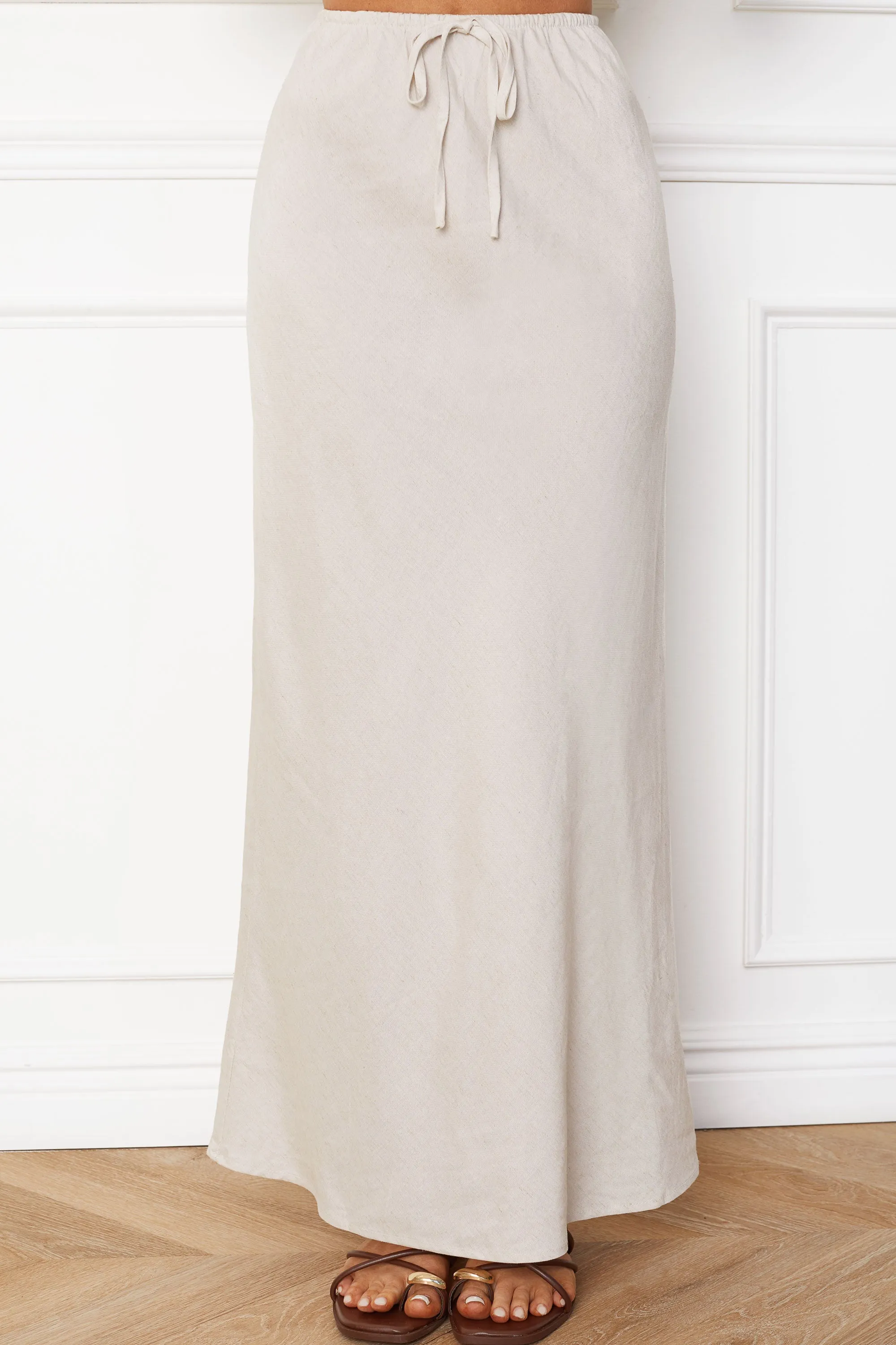 Felix Natural High Waisted Maxi Skirt