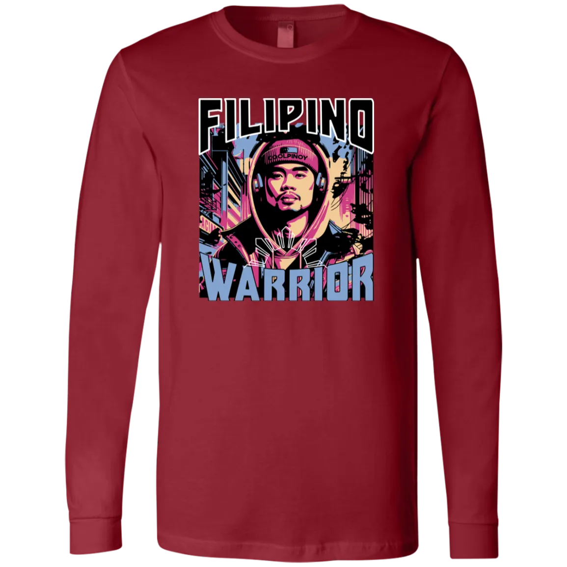 Filipino Street Warrior Unisex Jersey Long Sleeve T-Shirt