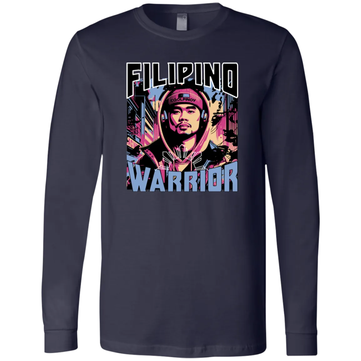 Filipino Street Warrior Unisex Jersey Long Sleeve T-Shirt