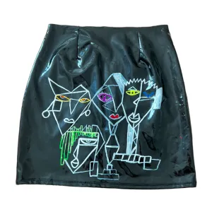 Four-Faced - Hand-Painted Skirt