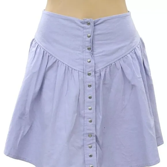 Free People Endless Summer On Holiday Mini Skirt High Waisted Wisteria XS