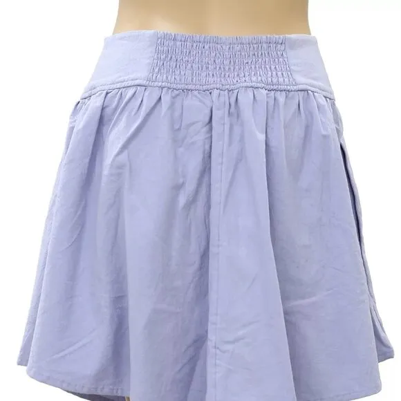 Free People Endless Summer On Holiday Mini Skirt High Waisted Wisteria XS