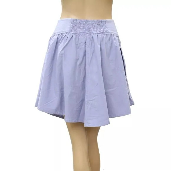 Free People Endless Summer On Holiday Mini Skirt High Waisted Wisteria XS