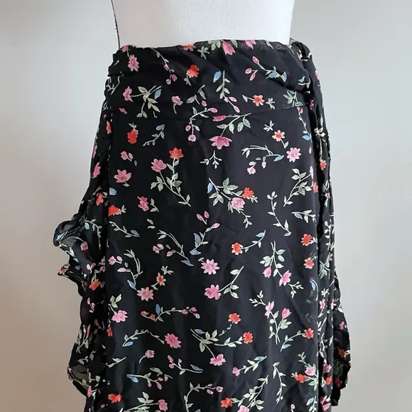 GANNI Printed Georgette Skirt, Women Size 34 (US Size 4)