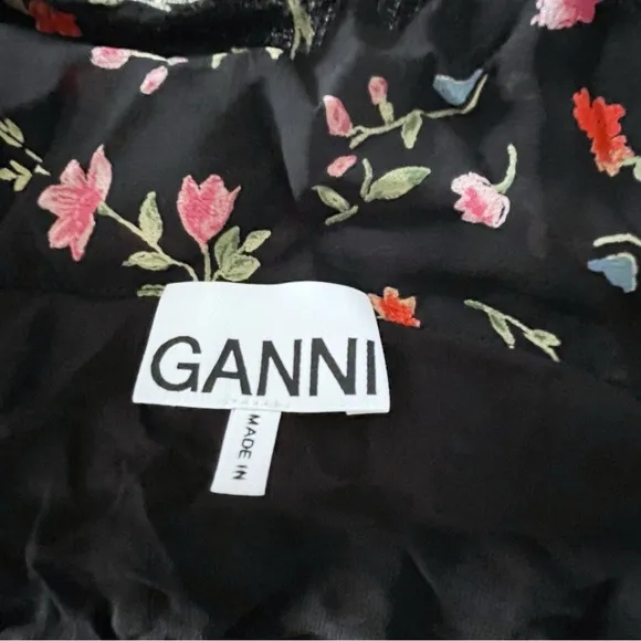 GANNI Printed Georgette Skirt, Women Size 34 (US Size 4)