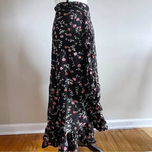 GANNI Printed Georgette Skirt, Women Size 34 (US Size 4)