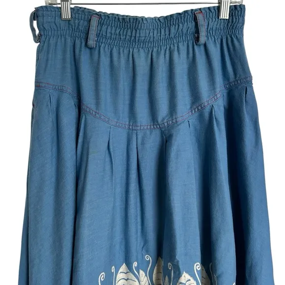 Gene Ewing BIS BIS Vintage western maxi skirt size Medium very unique