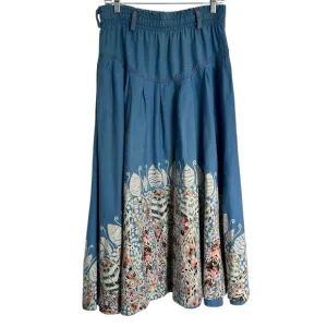 Gene Ewing BIS BIS Vintage western maxi skirt size Medium very unique