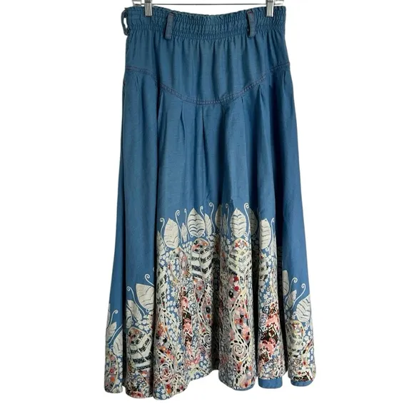 Gene Ewing BIS BIS Vintage western maxi skirt size Medium very unique