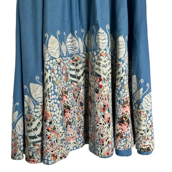 Gene Ewing BIS BIS Vintage western maxi skirt size Medium very unique