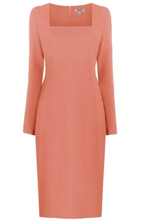 Geneva Long Sleeves Sheath Dress